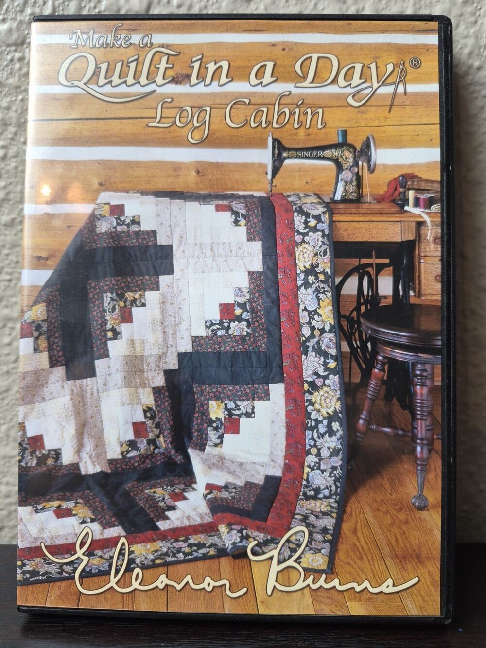 Make a Quilt in a Day Log Cabin (DVD, 2009) Eleanor Burns Very Good